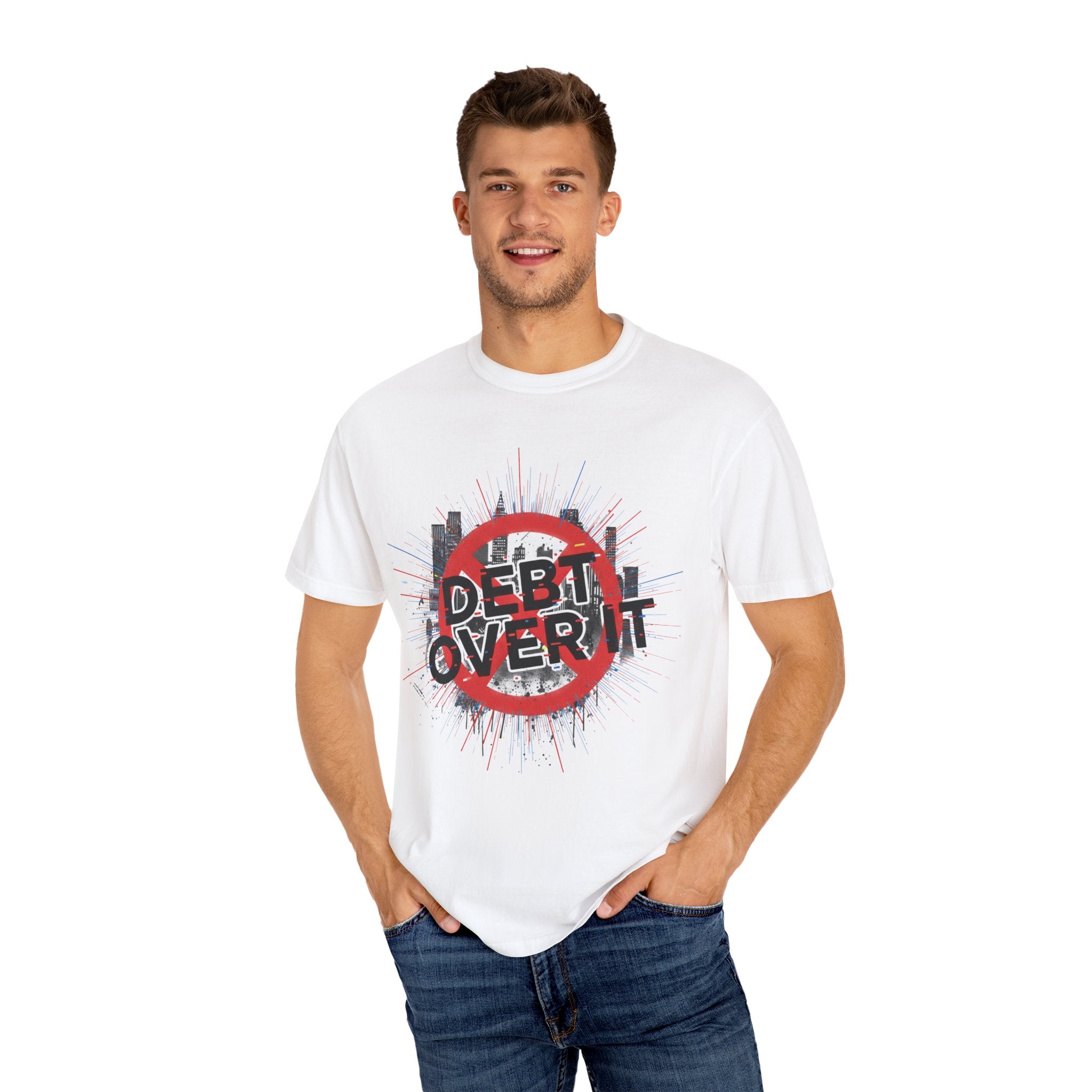 Debt Over It Softstyle Unisex T-Shirt, Cool Graphic Tee, Motivational Apparel for a Debt-Free Lifestyle, Perfect Gift by Truly Great Life