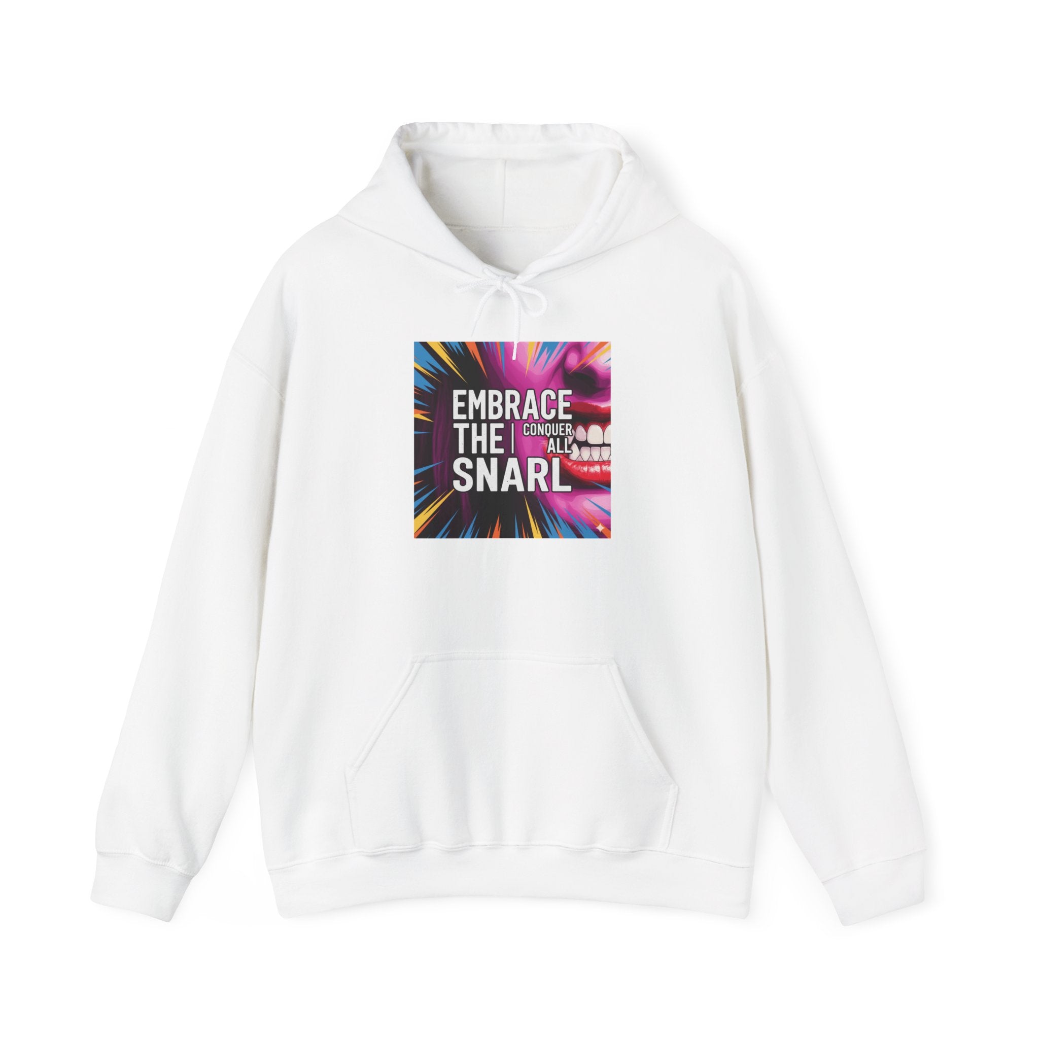 Embrace the Snarl Unisex Hoodie by Truly Great Life | Colorful Fleece Streetwear for Everyday Comfort