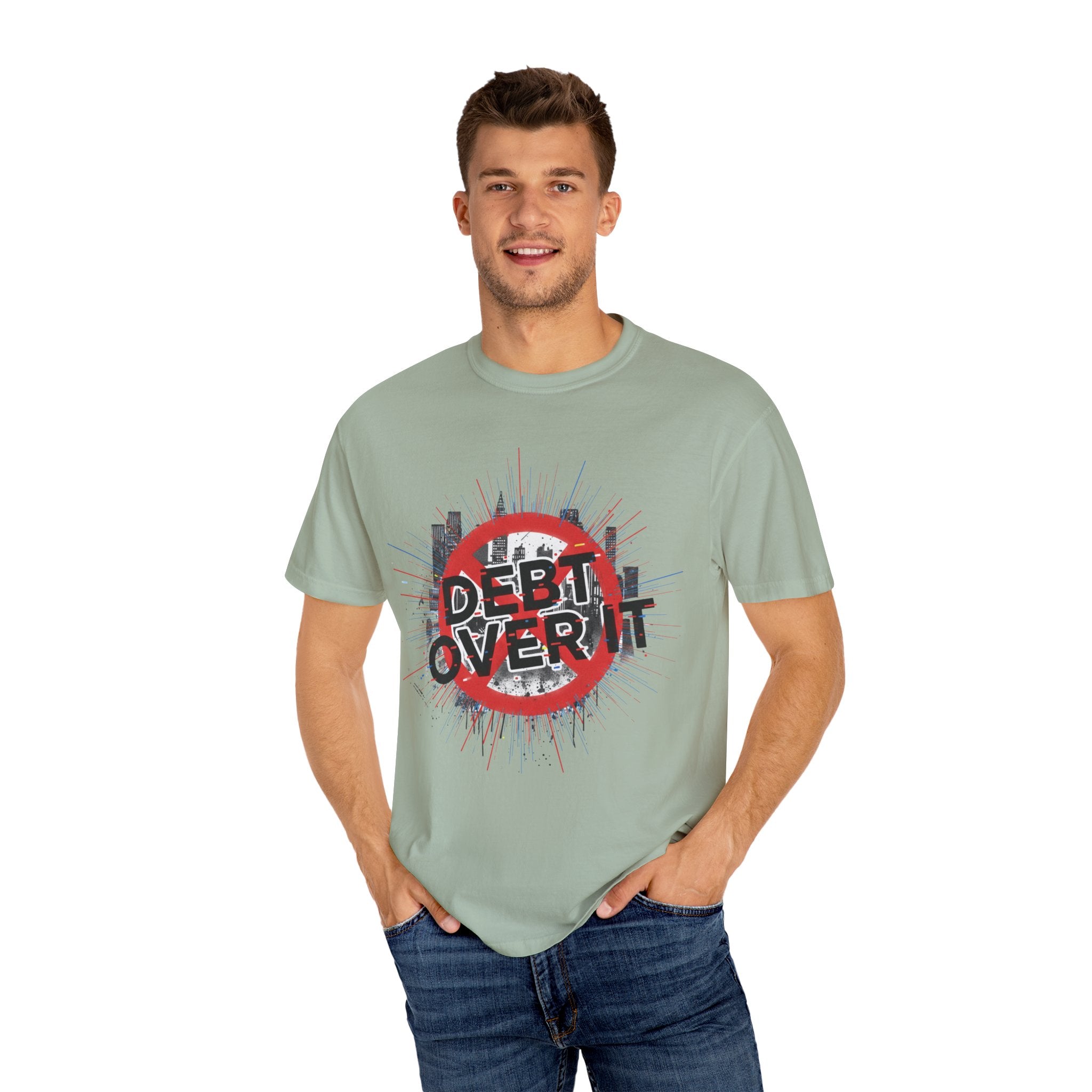 Debt Over It Softstyle Unisex T-Shirt, Cool Graphic Tee, Motivational Apparel for a Debt-Free Lifestyle, Perfect Gift by Truly Great Life