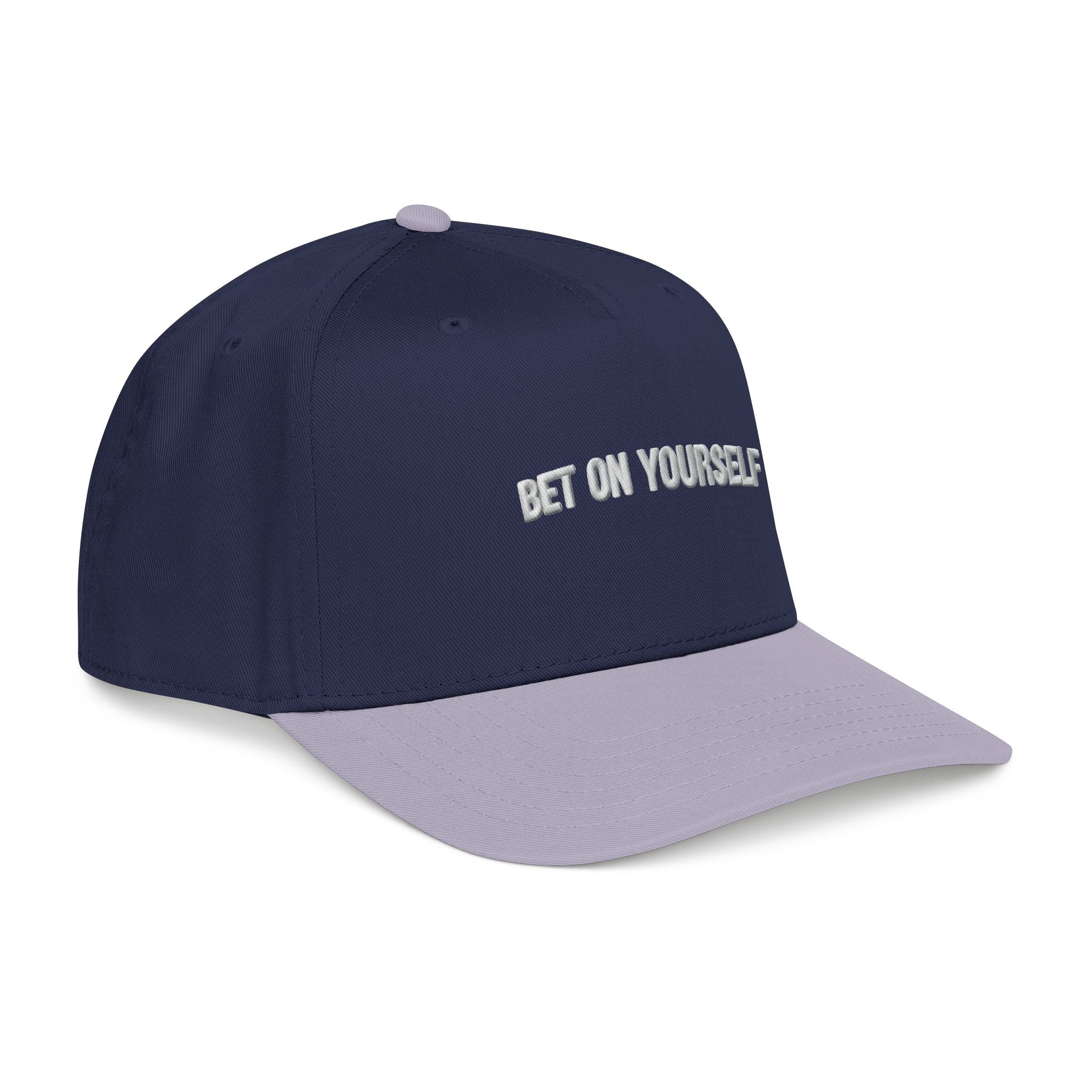 Inspirational Baseball Cap for Men & Women | Bet on Yourself Adjustable Motivational Hat, Mid Profile Dad Cap