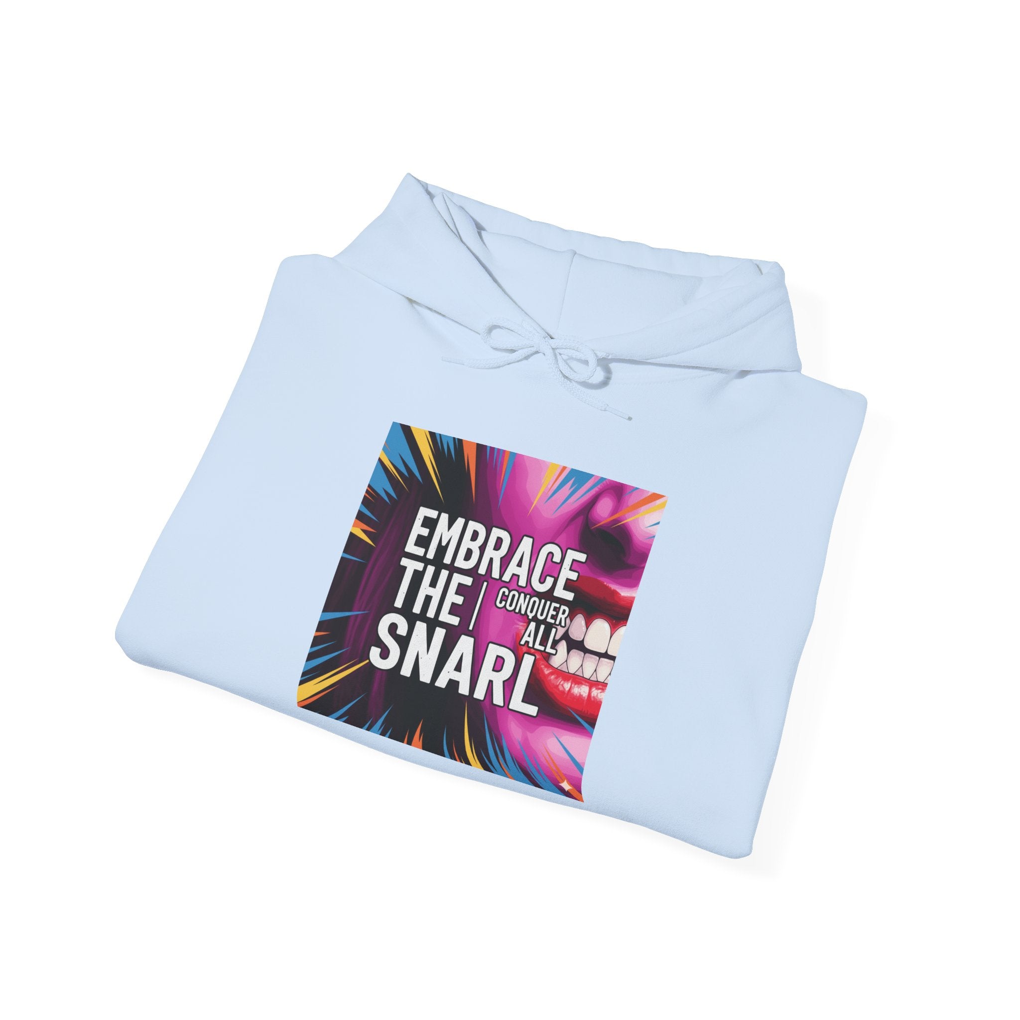 Embrace the Snarl Unisex Hoodie by Truly Great Life | Colorful Fleece Streetwear for Everyday Comfort