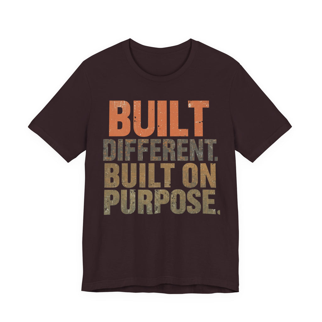 Built Different Softstyle Unisex Tee | Motivational Shirt for Entrepreneurs, Positive Vibes Streetwear
