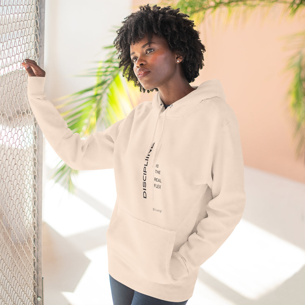 Discipline Is the New Flex Sweatshirt | Premium Fleece Motivational Streetwear Pullover for Men & Women by Truly Great Life