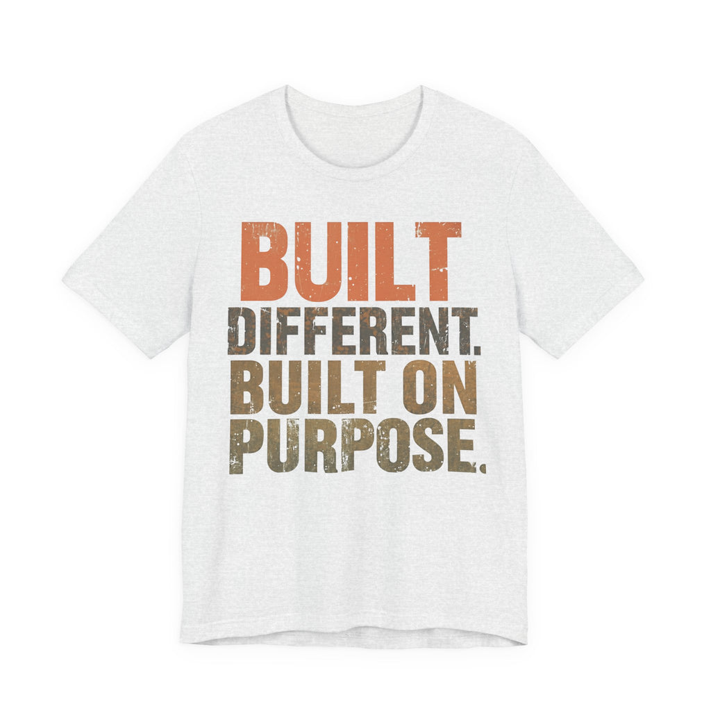 Built Different Softstyle Unisex Tee | Motivational Shirt for Entrepreneurs, Positive Vibes Streetwear
