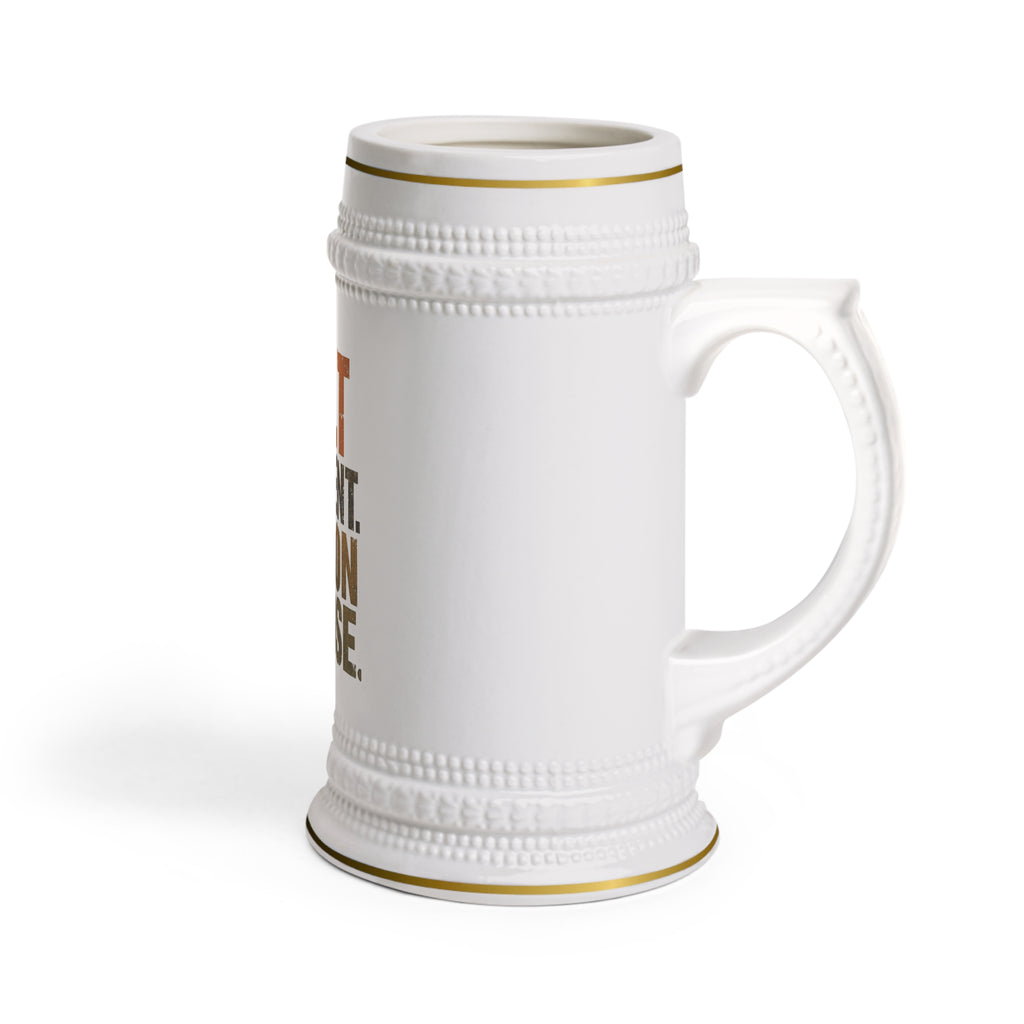 Built Different Built on Purpose Beer Stein | Motivational Mug by Truly Great Life, Unique Gift for Beer Enthusiasts & Party Lovers