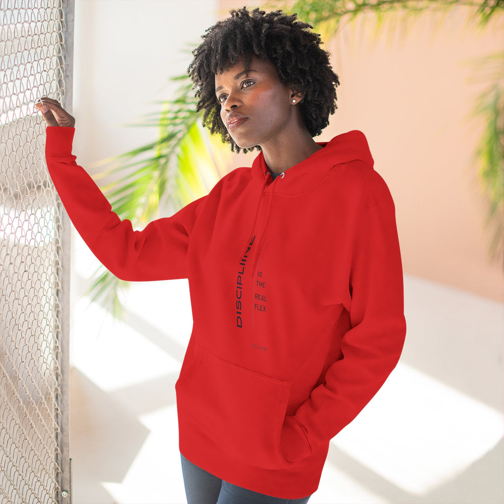 Discipline Is the New Flex Sweatshirt | Unisex Premium Fleece Motivational Streetwear Pullover