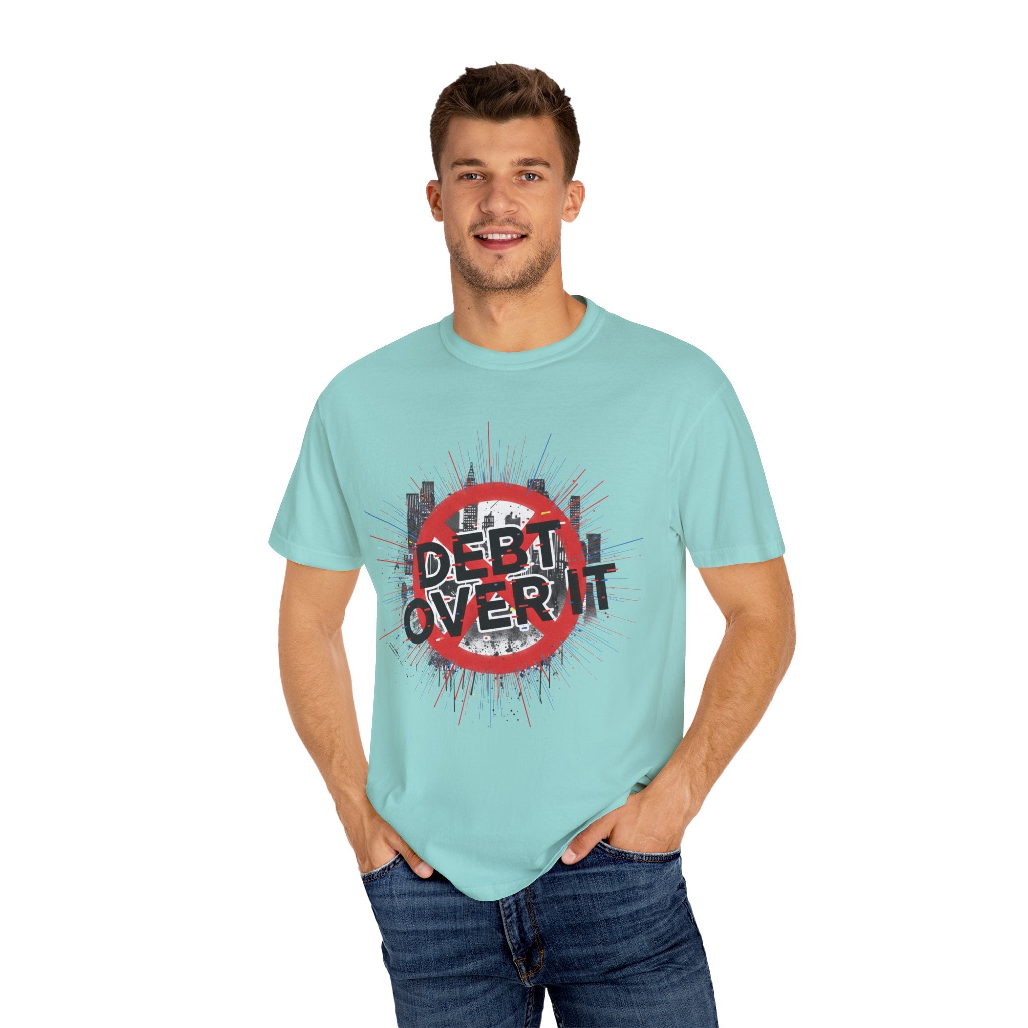 Debt Over It Softstyle Unisex T-Shirt, Cool Graphic Tee, Motivational Apparel for a Debt-Free Lifestyle, Perfect Gift by Truly Great Life
