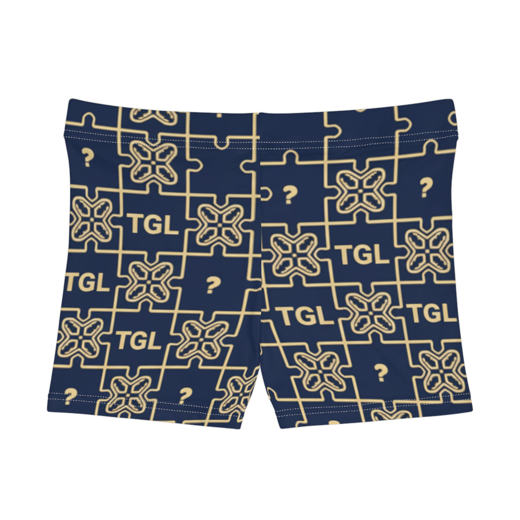 Casual Shorts for Women with Puzzle Pattern by TGL Design | Lightweight, Breathable Summer Wear for Everyday Style