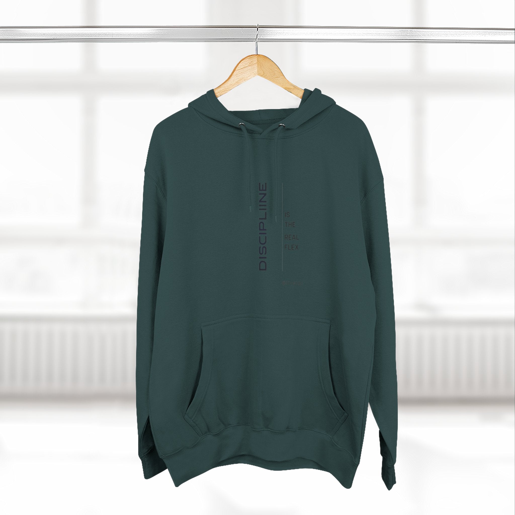Discipline Is the New Flex Sweatshirt | Unisex Premium Fleece Motivational Streetwear Pullover