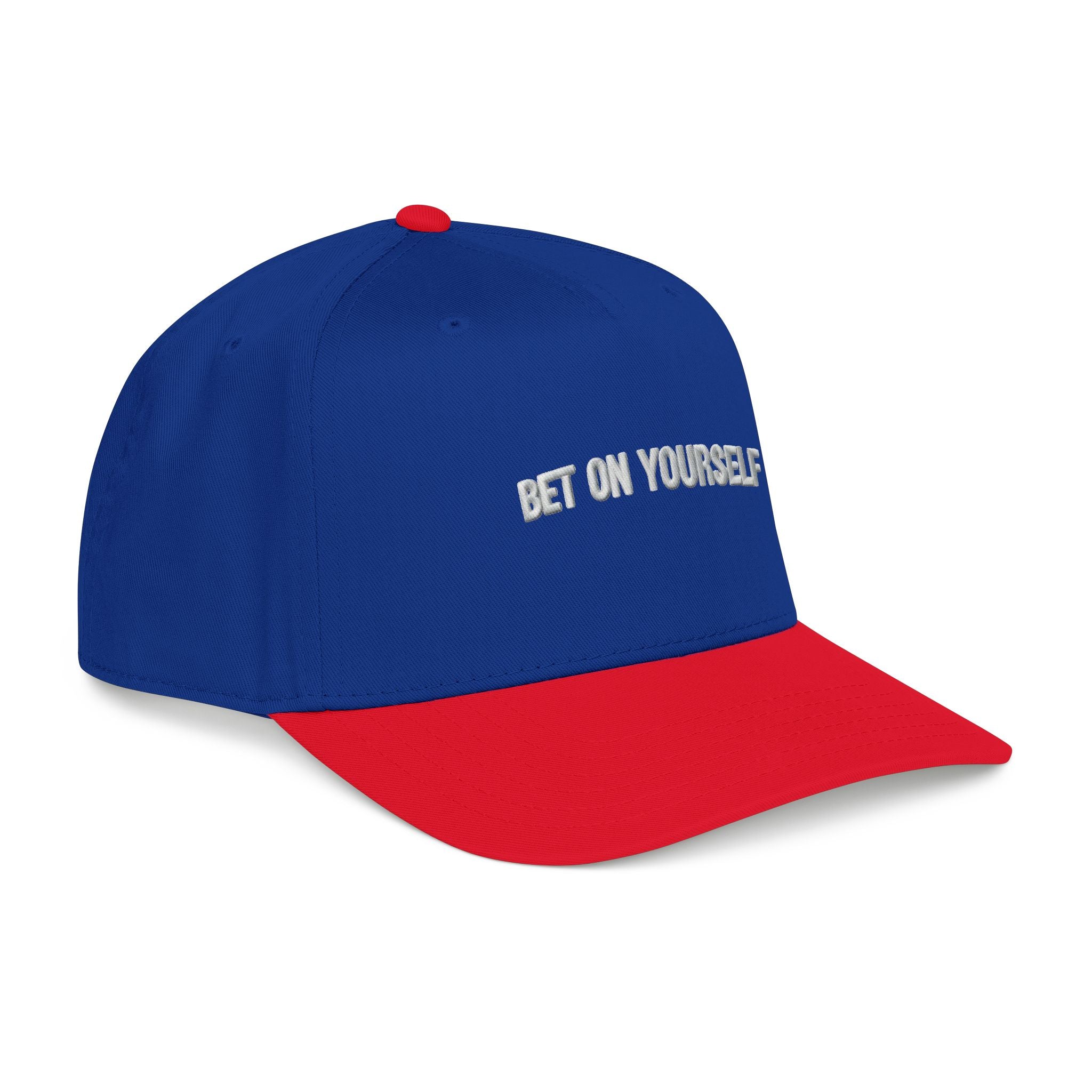 Inspirational Baseball Cap for Men & Women | Bet on Yourself Adjustable Motivational Hat, Mid Profile Dad Cap