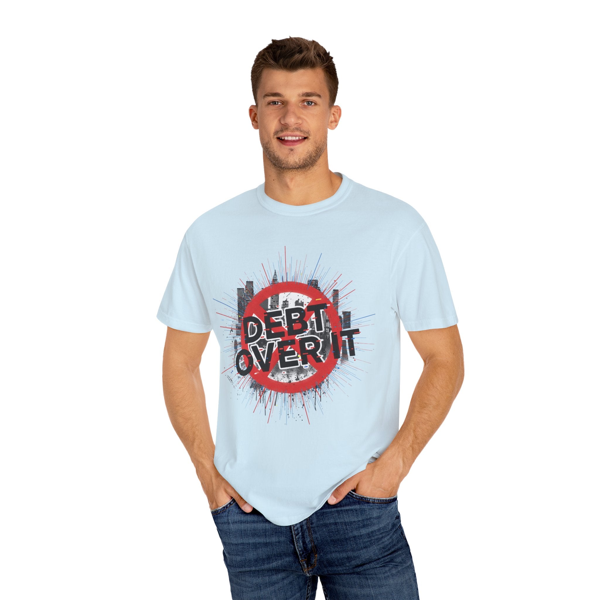 Debt Over It Softstyle Unisex T-Shirt, Cool Graphic Tee, Motivational Apparel for a Debt-Free Lifestyle, Perfect Gift by Truly Great Life