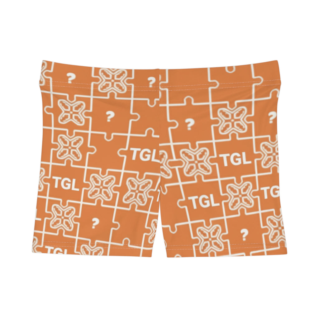 Playful Puzzle Pattern Shorts for Women | Artistic Casual Lounge Shorts, Fun Summer Gift by Truly Great Life