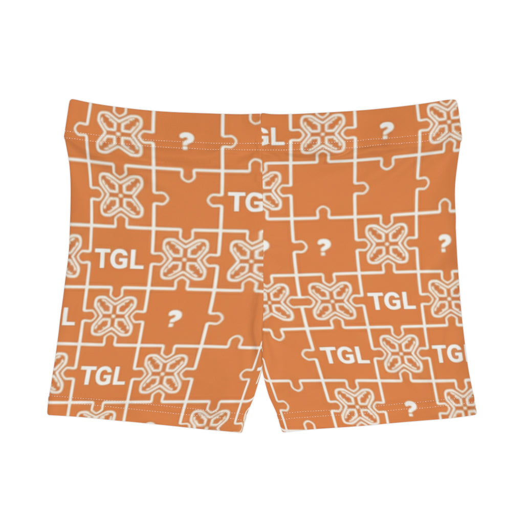 Playful Puzzle Pattern Shorts for Women | Artistic Casual Lounge Shorts, Fun Summer Gift by Truly Great Life