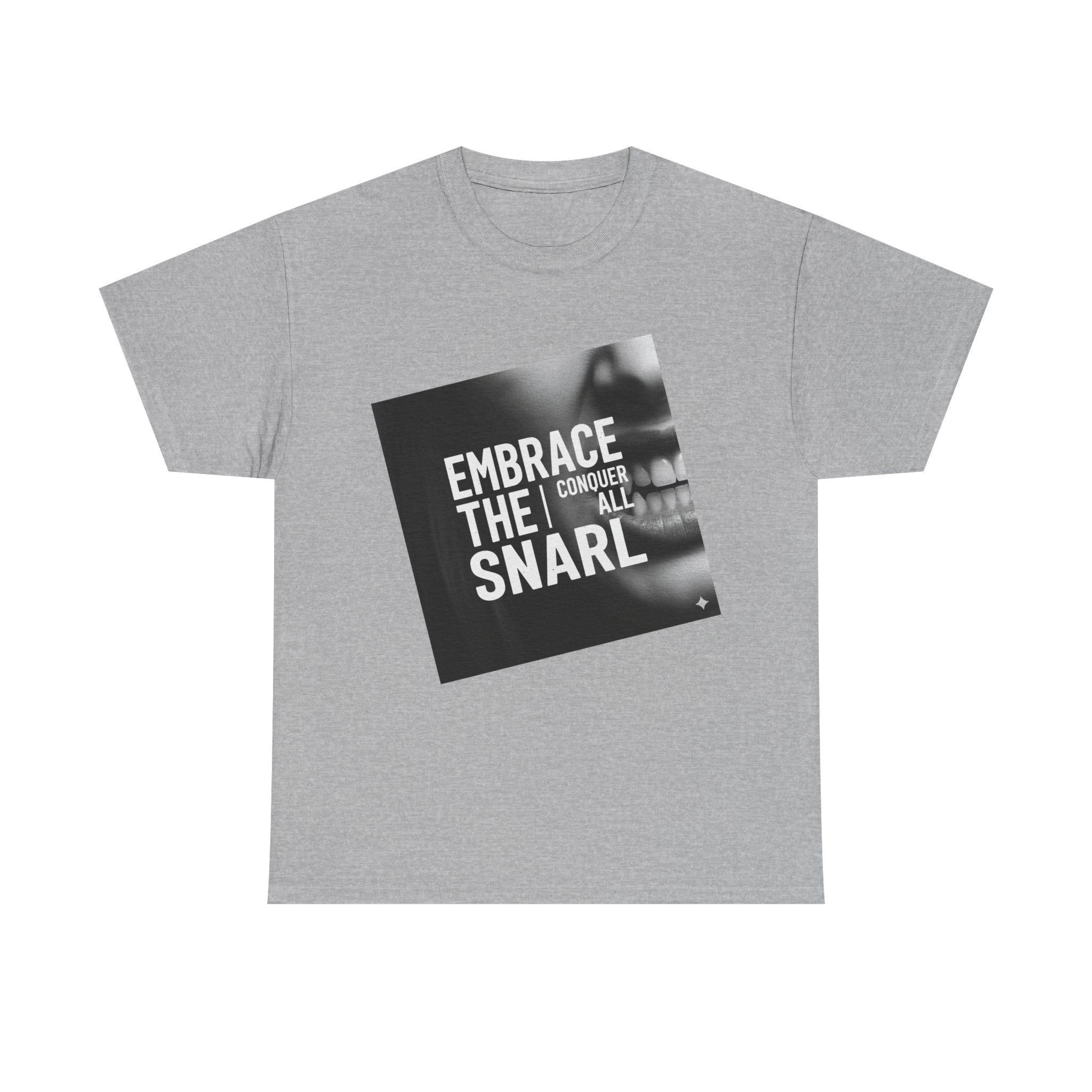Embrace the Snarl Unisex Heavy Cotton Tee by Truly Great Life | Motivational Streetwear Graphic Shirt
