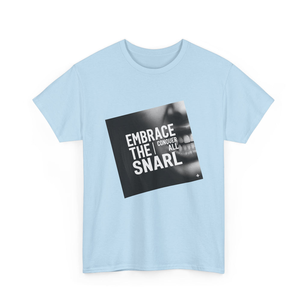 Embrace the Snarl Unisex Heavy Cotton Tee by Truly Great Life | Motivational Streetwear Graphic Shirt