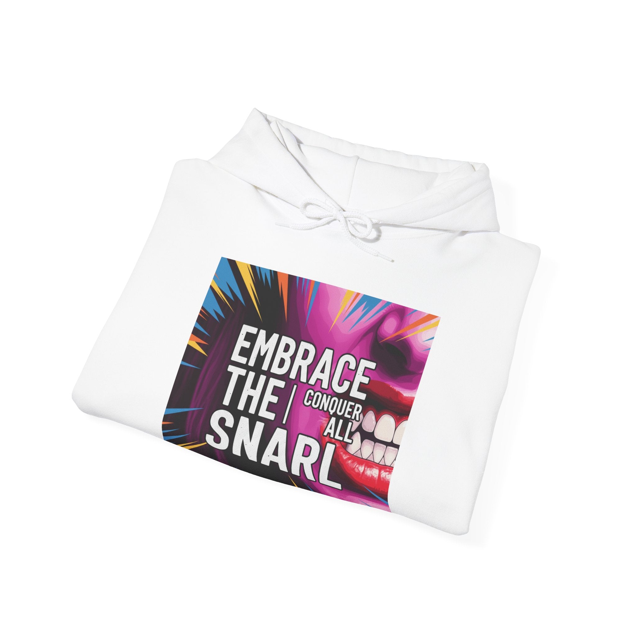 Embrace the Snarl Unisex Hoodie by Truly Great Life | Colorful Fleece Streetwear for Everyday Comfort