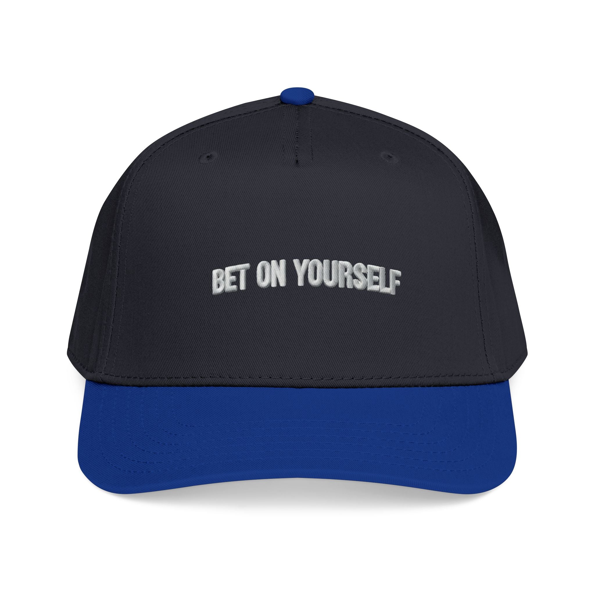 Inspirational Baseball Cap for Men & Women | Bet on Yourself Adjustable Motivational Hat, Mid Profile Dad Cap
