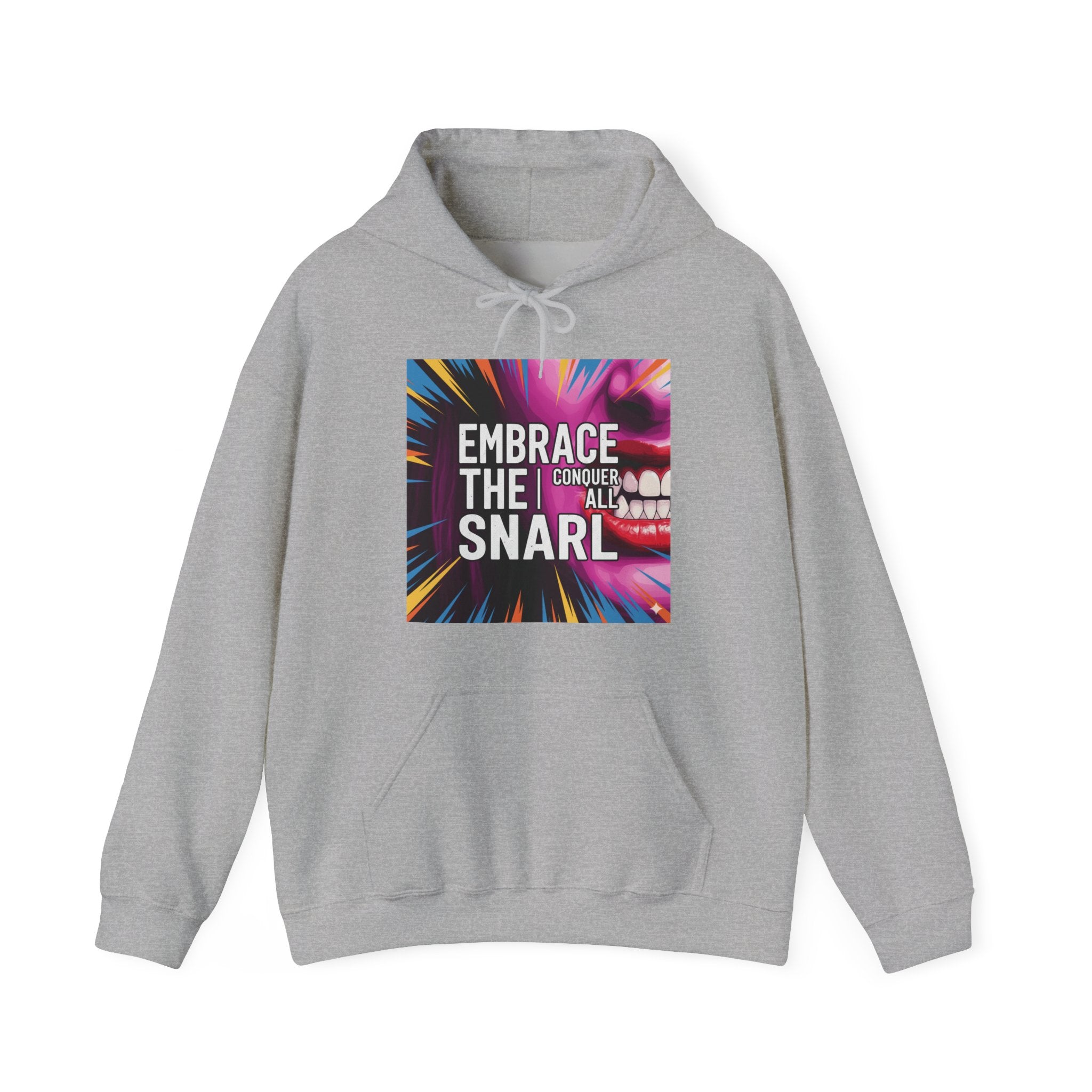 Embrace the Snarl Unisex Hoodie by Truly Great Life | Colorful Fleece Streetwear for Everyday Comfort