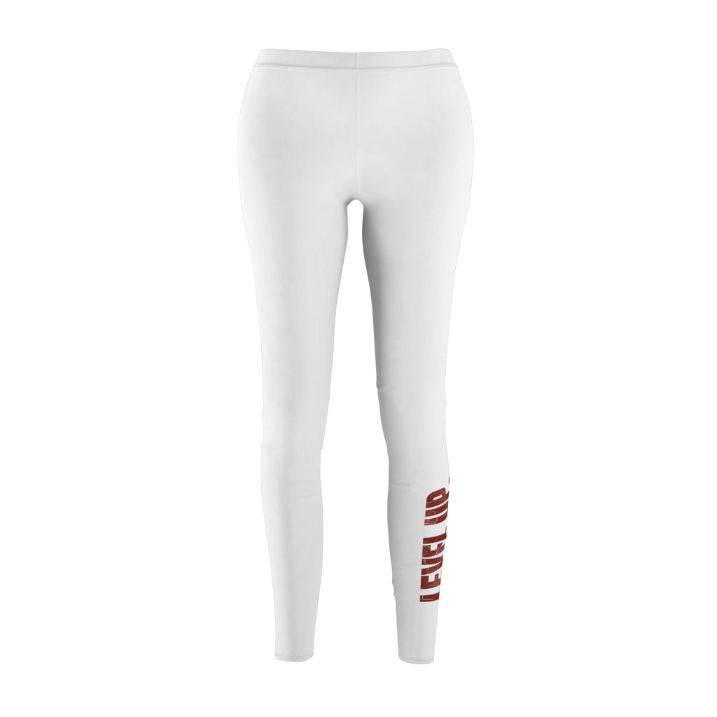 Level Up Casual Leggings by Truly Great Life | Motivational Fitness Activewear, Comfortable Gym Pants, Trendy Athleisure Gift