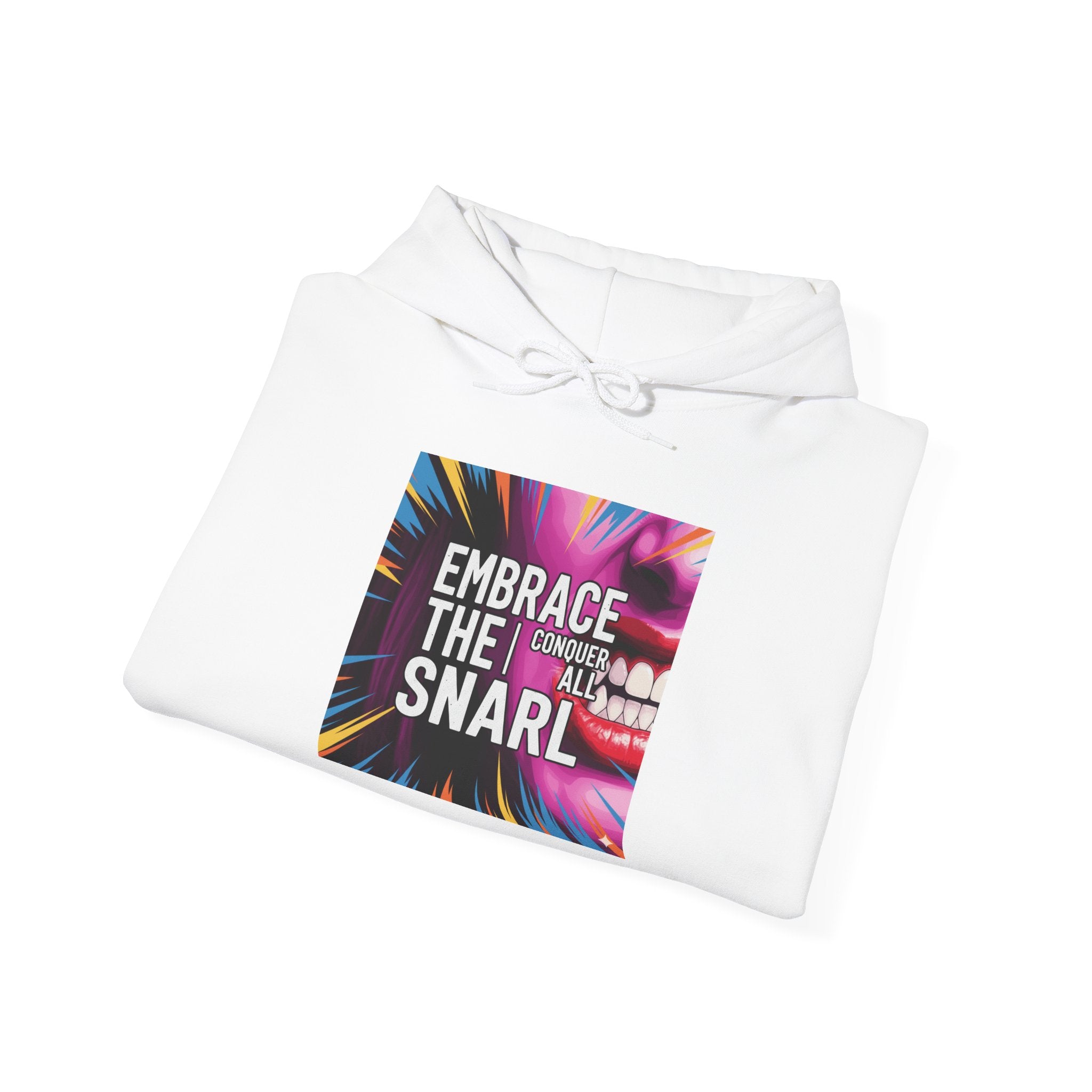 Embrace the Snarl Unisex Hoodie by Truly Great Life | Colorful Fleece Streetwear for Everyday Comfort